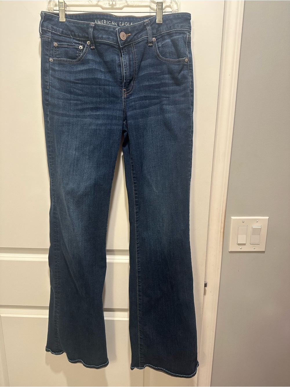 American Eagle Outfitters Super-stretch bootcut Jeans - Dark Blue